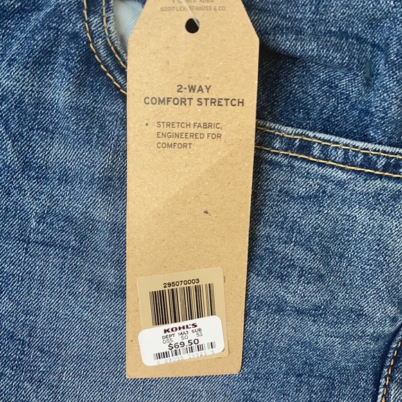 Relist 5/10❌ NWT Levi’s 502 regular taper with 2 way stretch jean size 34 x 30 - Picture 8 of 17
